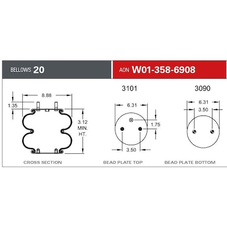 Firestone 20F 2ST1/4NPT 2BN, W013586908 W013586908